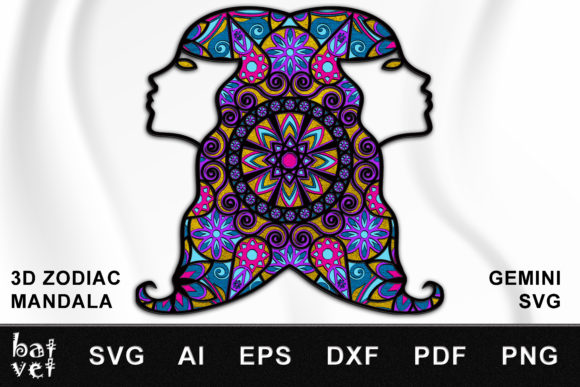 3D Zodiac Mandala Gemini SVG: A Creative Resource for Crafting and Design