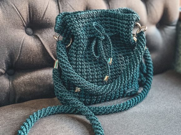 Bag Pouch with Cord: A Practical and Stylish Crochet Project
