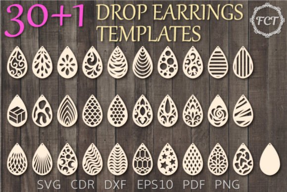 Creating Custom Earrings with SVG and Drop Templates