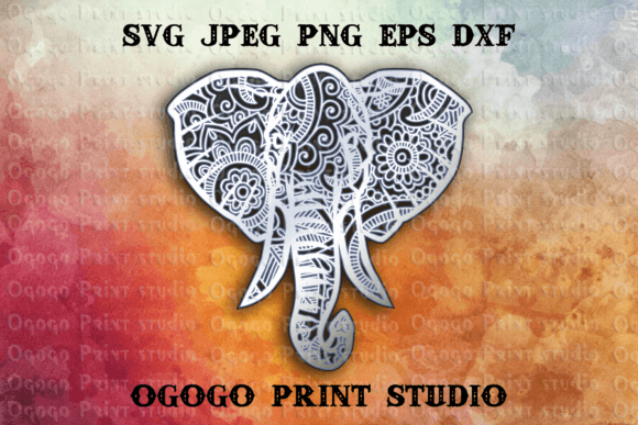 Elephant Svg - 3D Layered Mandala SVG: A Versatile Tool for Creative Crafting