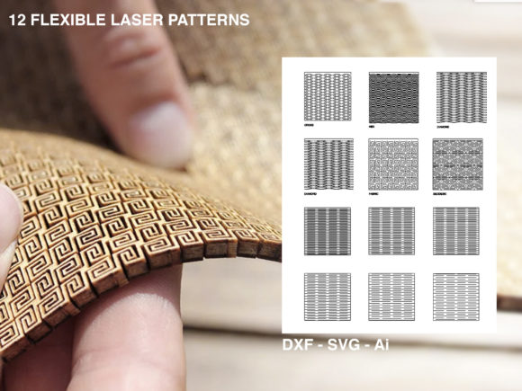 Flexible Living Hinge Laser Cut Files