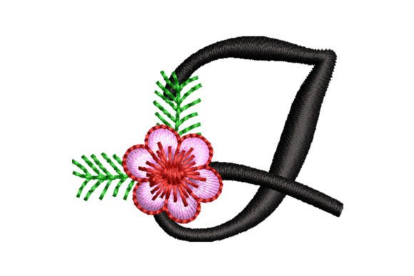Floral Letter I: A Timeless Embroidery Design for Every Occasion