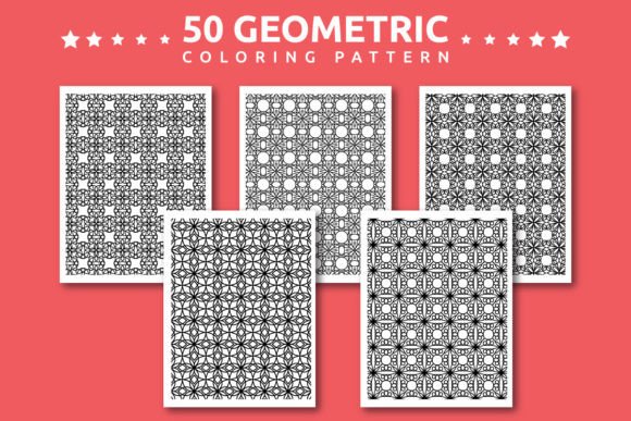 Geometric Floral Pattern Pages