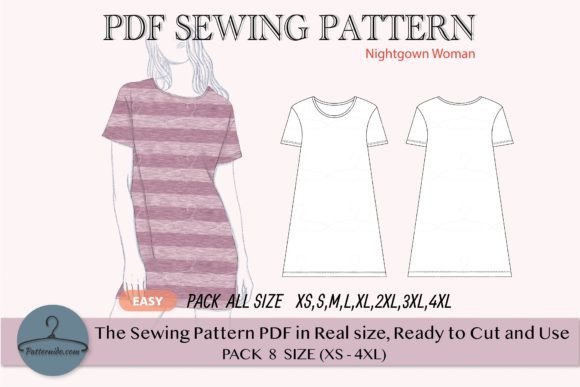 Nightgown Woman: A Versatile Sewing Pattern for Every Size