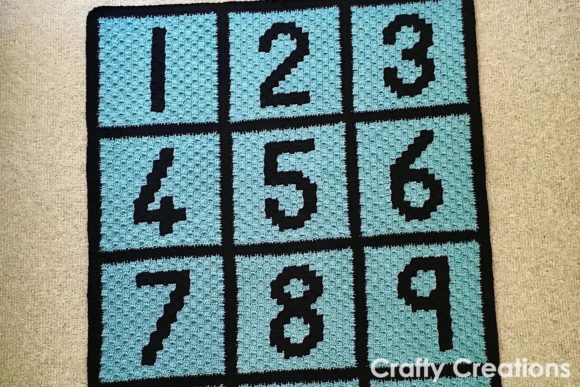 Number Pad Blanket Crochet Pattern: A Functional and Educational Project