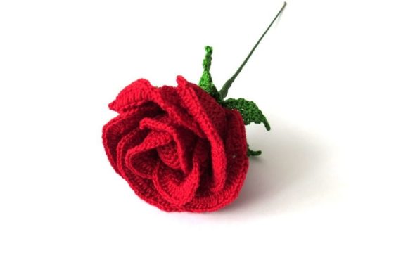 Rose Half Open Crochet Pattern