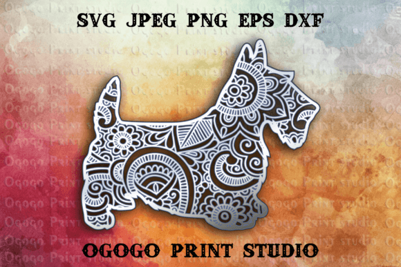 Scottish Terrier - 3D Mandala SVG: A Creative Tool for Crafters