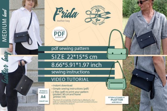 Unisex Leather Bag Pattern Frida: A Strategic Choice for Versatile Style and Function