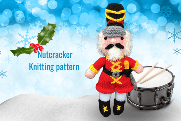 Xmas Nutcracker Doll Knitting Pattern