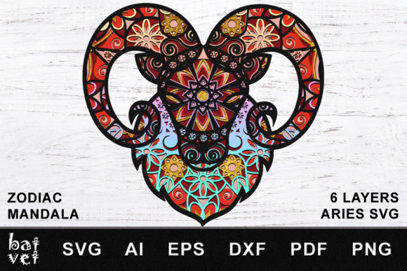 Zodiac Mandala Aries SVG: A Creative Tool for Designers and Crafters